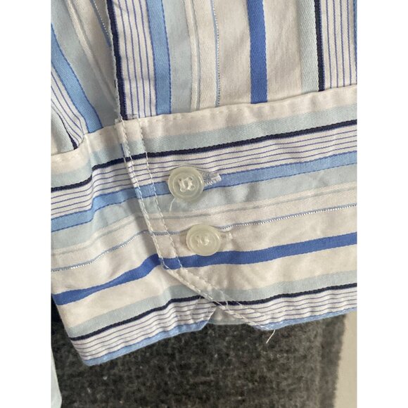 New York Co Stretch Blouse Stripe LS Button Front Women Large Lot of 2 - Picture 16 of 16
